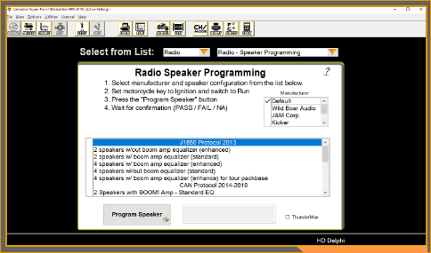 radio and speaker programming